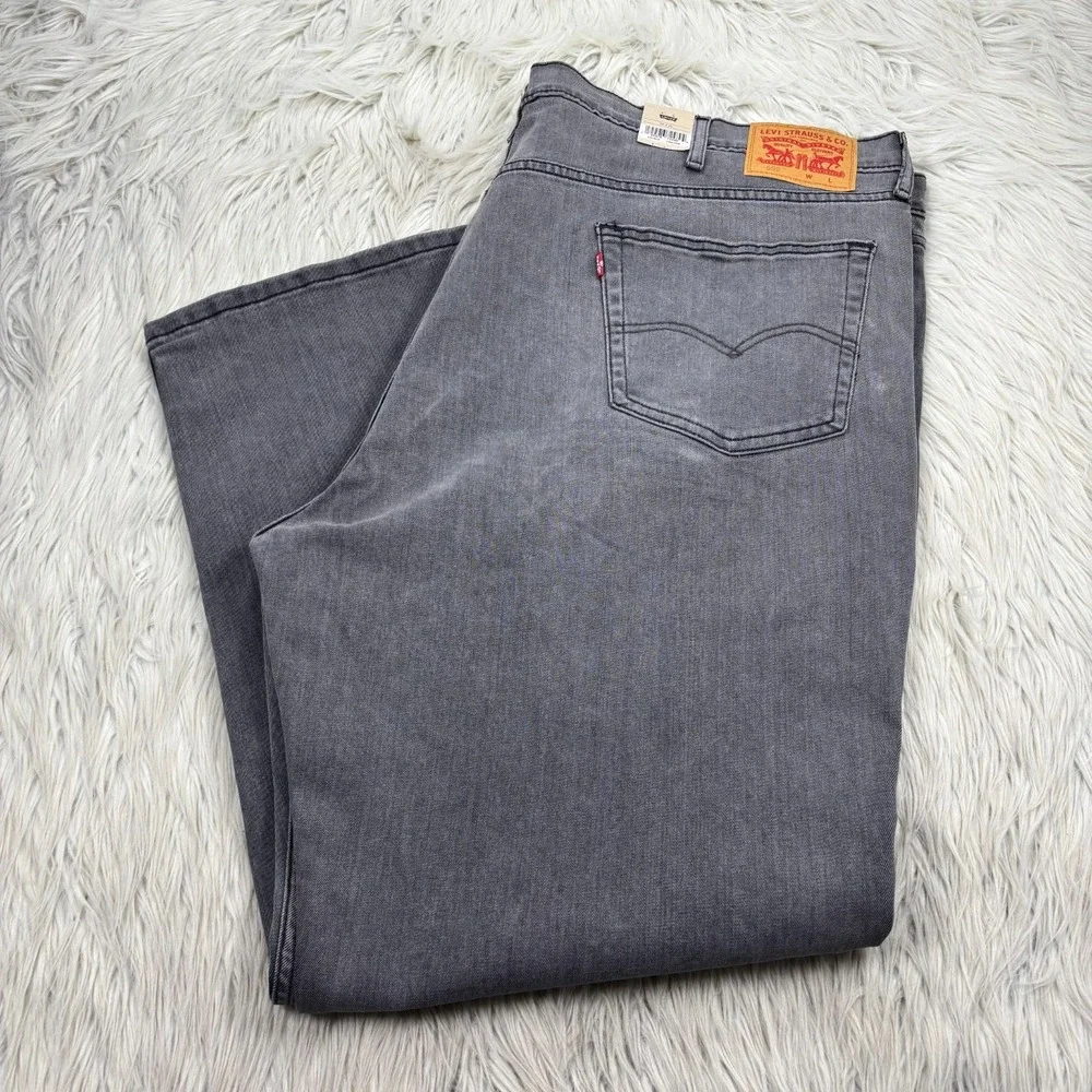 NWT Levi's‎ Men's 52 x 32 Gray Wash 559 Relaxed Straight Leg Jeans